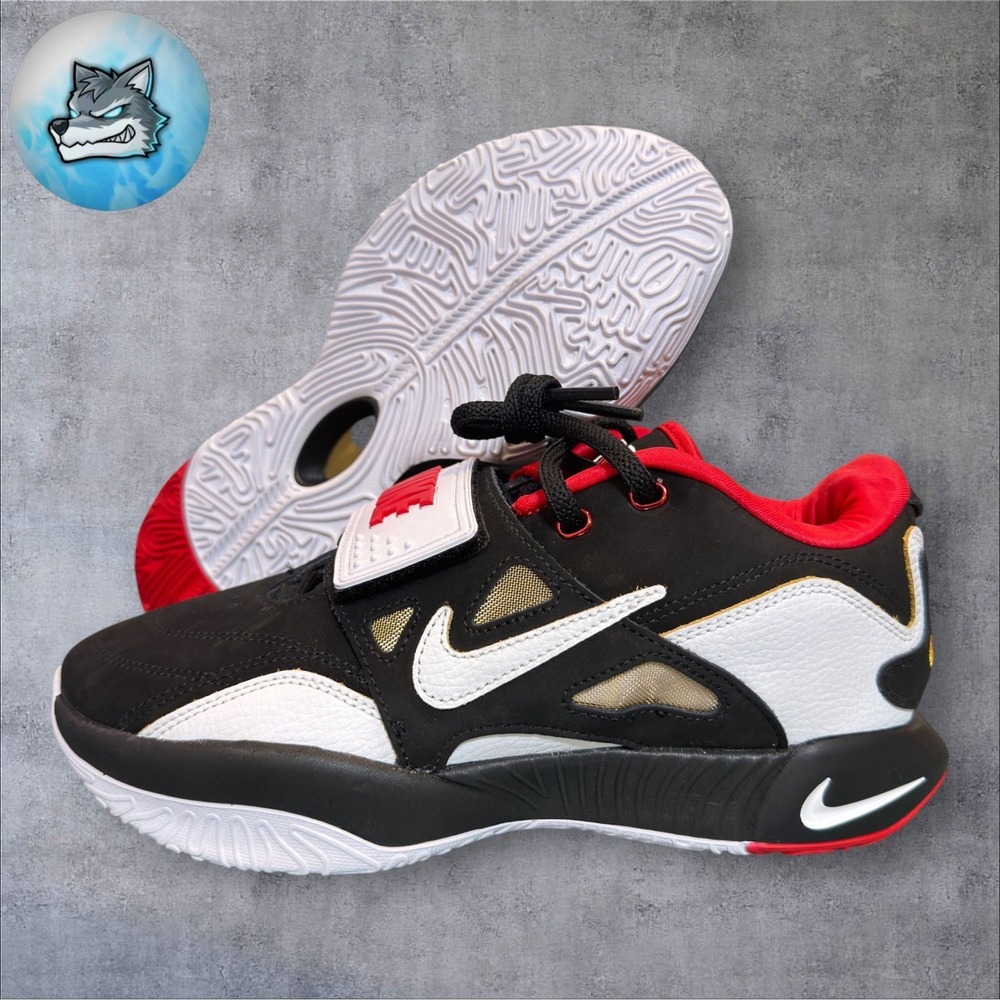 Nike LeBron 21 Prime 93 Men's Size 7 Baseball Shoes Black‎ Red White HQ3480-001